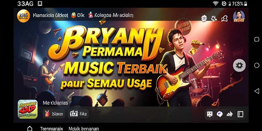 Screenshot gameplay <strong>33AG</strong> menampilkan pemain menikmati tantangan musik.