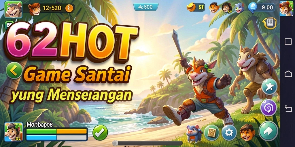 Screenshot utama 62HOT menampilkan gameplay menyenangkan dan interaktif.