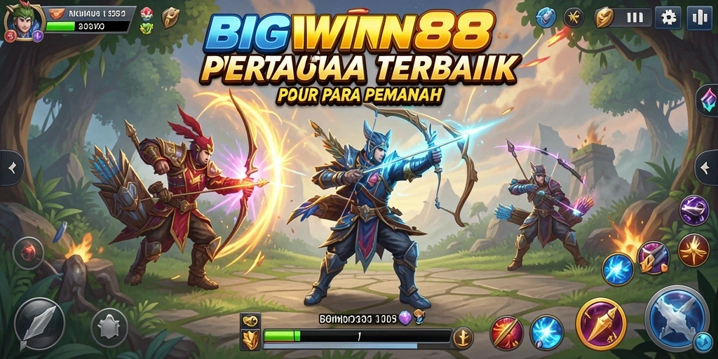 Tampilan gameplay seru dari BIGWIN88 yang menampilkan strategi Tower Defense.