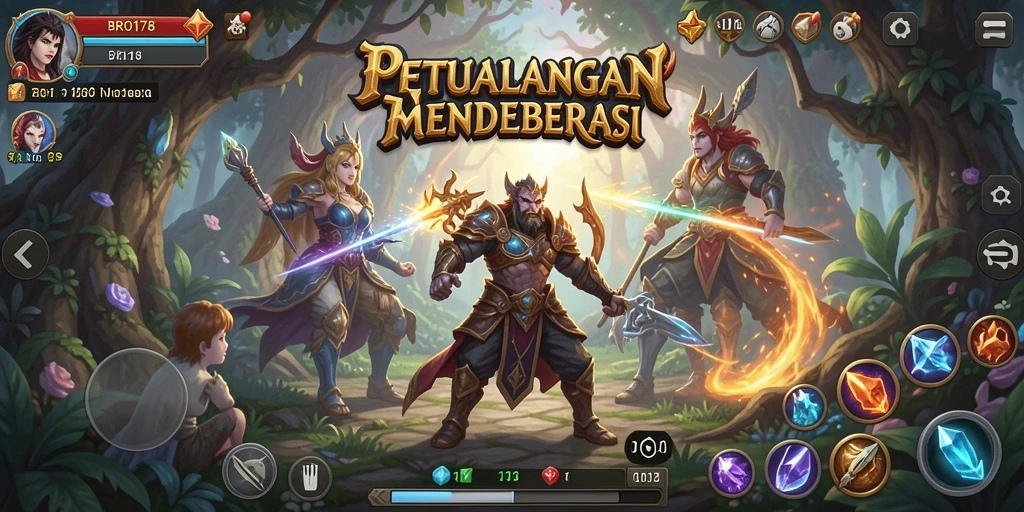 Tampilan gameplay yang menarik dan interaktif dari BRO178.