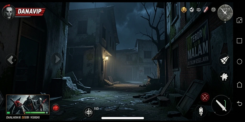 Tampilan Gameplay Seram di DANAVIP