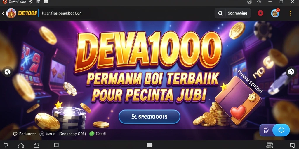Screenshot DEWA1000 menampilkan gameplay Slot yang seru.