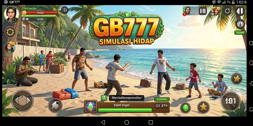 Tampilan gameplay GB777 dengan lingkungan simulasi yang menarik.