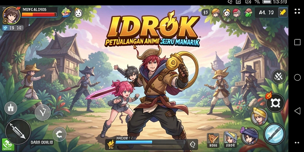 Gameplay seru di dunia Anime penuh petualangan.