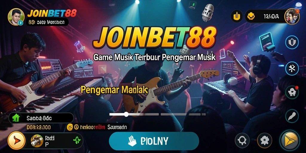 Screenshot gameplay JOINBET88 yang menampilkan interaksi musik yang seru.