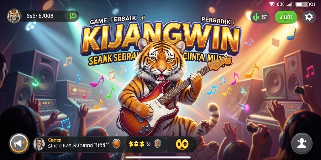 Gameplay seru di KIJANGWIN dengan berbagai lagu menarik.