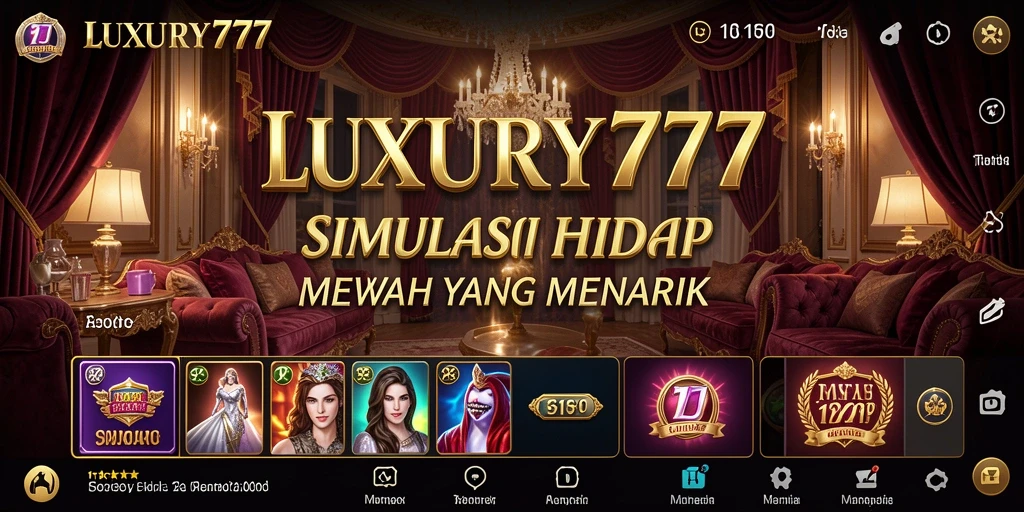 Tampilan gameplay menarik dari LUXURY777 dengan elemen simulasi yang kaya.