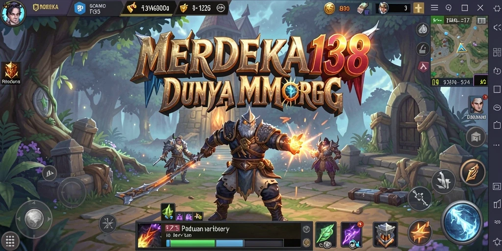Tampilan utama gameplay MERDEKA138 yang menegangkan dan penuh aksi.