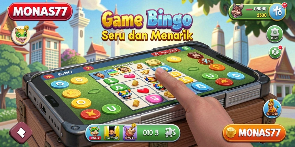 Tampilan gameplay menarik dari MONAS77 yang mendebarkan.