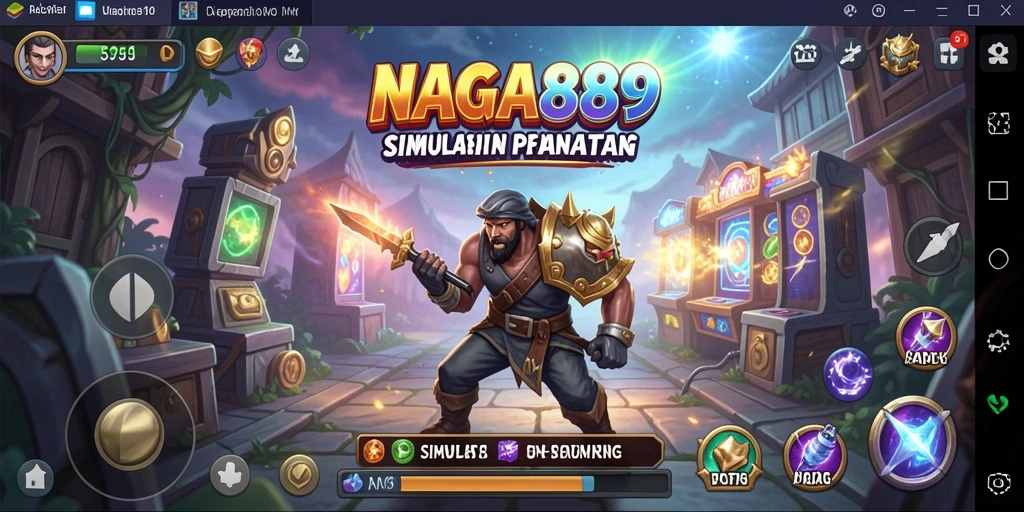 Screenshot NAGA889 menampilkan gameplay simulasi yang mendebarkan dan grafis yang memukau.