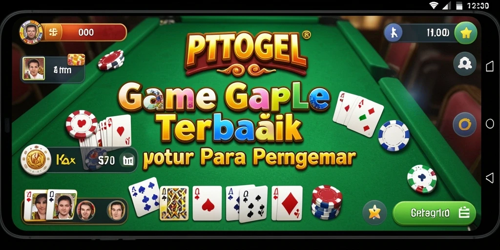 Screenshot gameplay PTTOGEL yang menampilkan suasana bermain Gaple yang seru.