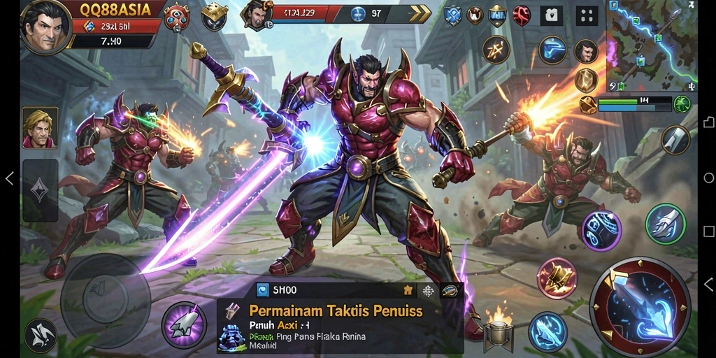 Tampilan menarik dari gameplay QQ88ASIA yang penuh aksi.