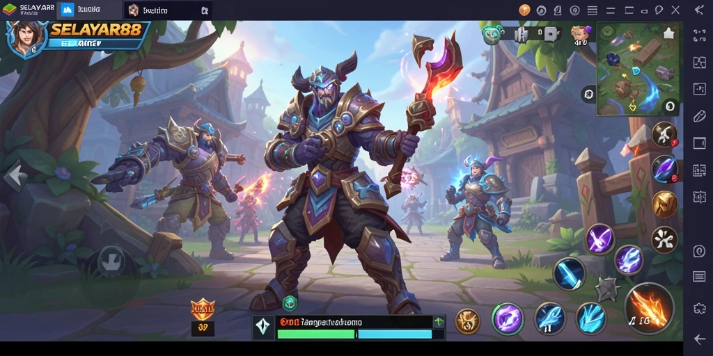 Tampilan aksi seru dalam gameplay ARPG SELAYAR88.