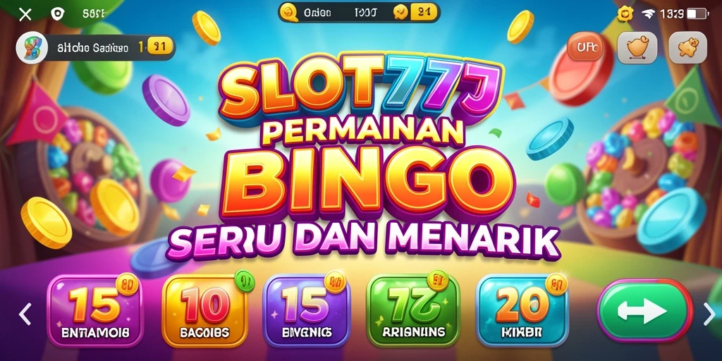 Tampilan menarik saat bermain game Bingo SLOT777.