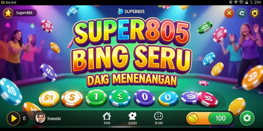 Tampilan gameplay seru dari SUPER805 yang memikat para pemain Bingo.