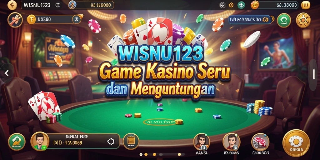 Tampilan gameplay menarik dari WISNU123 yang menyenangkan.