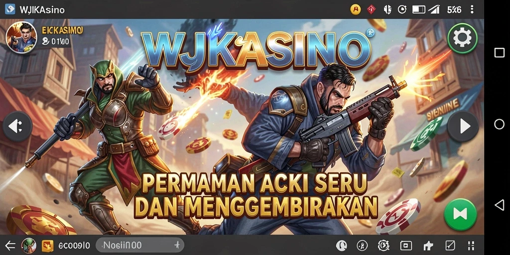 Tampilan gameplay mendebarkan di WJKASINO dengan aksi seru.